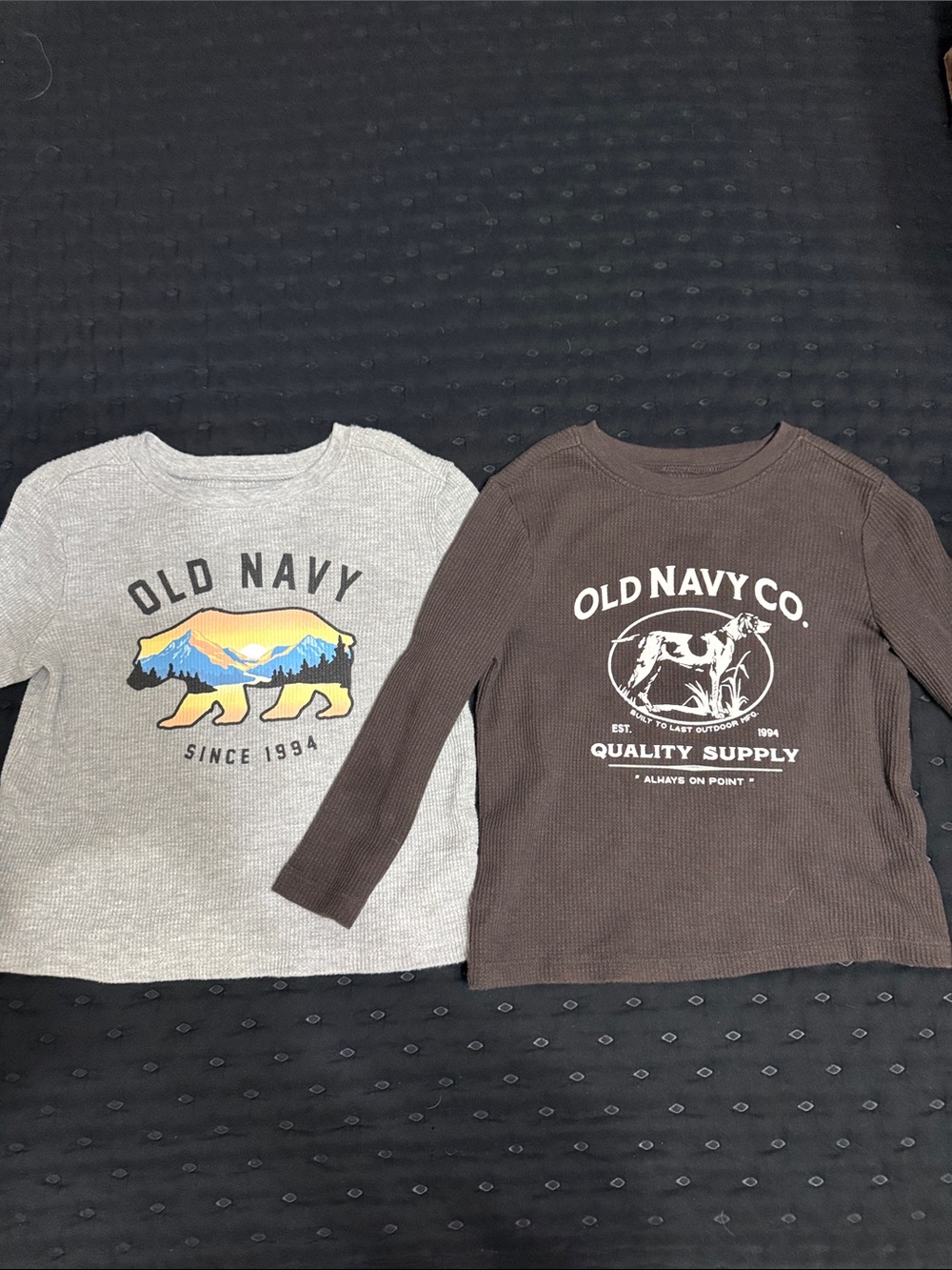 Old Navy Brown Long-Sleeve Graphic Tee for Kids